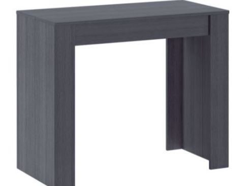 Tendencio Table Console Extensible Alga, rectangulaire avec rallonges,  jusqu'à 237 cm, pour Salle à Manger et séjour, Gris béton. Jusqu´à 10  Personnes : : Cuisine et Maison