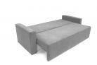 Canapé-lit CLOUD, gris clair, convertible en lit, bahut 225x92x92cm