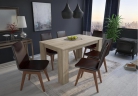Table de salle à manger et séjour, 140 cm rectang. coul.chêne clair,80x138x75 cm